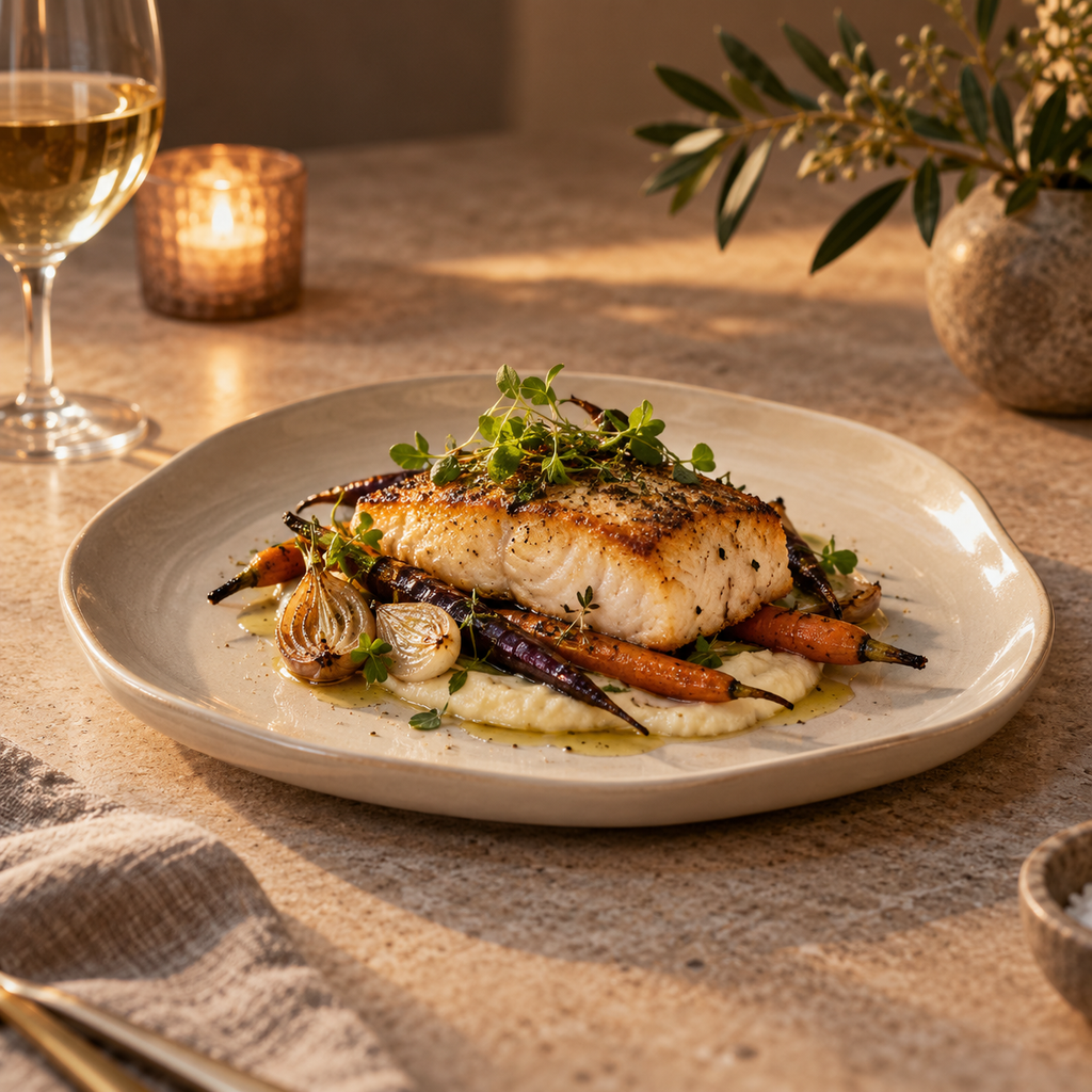 Drift Edge Ceramic Dinner Plate