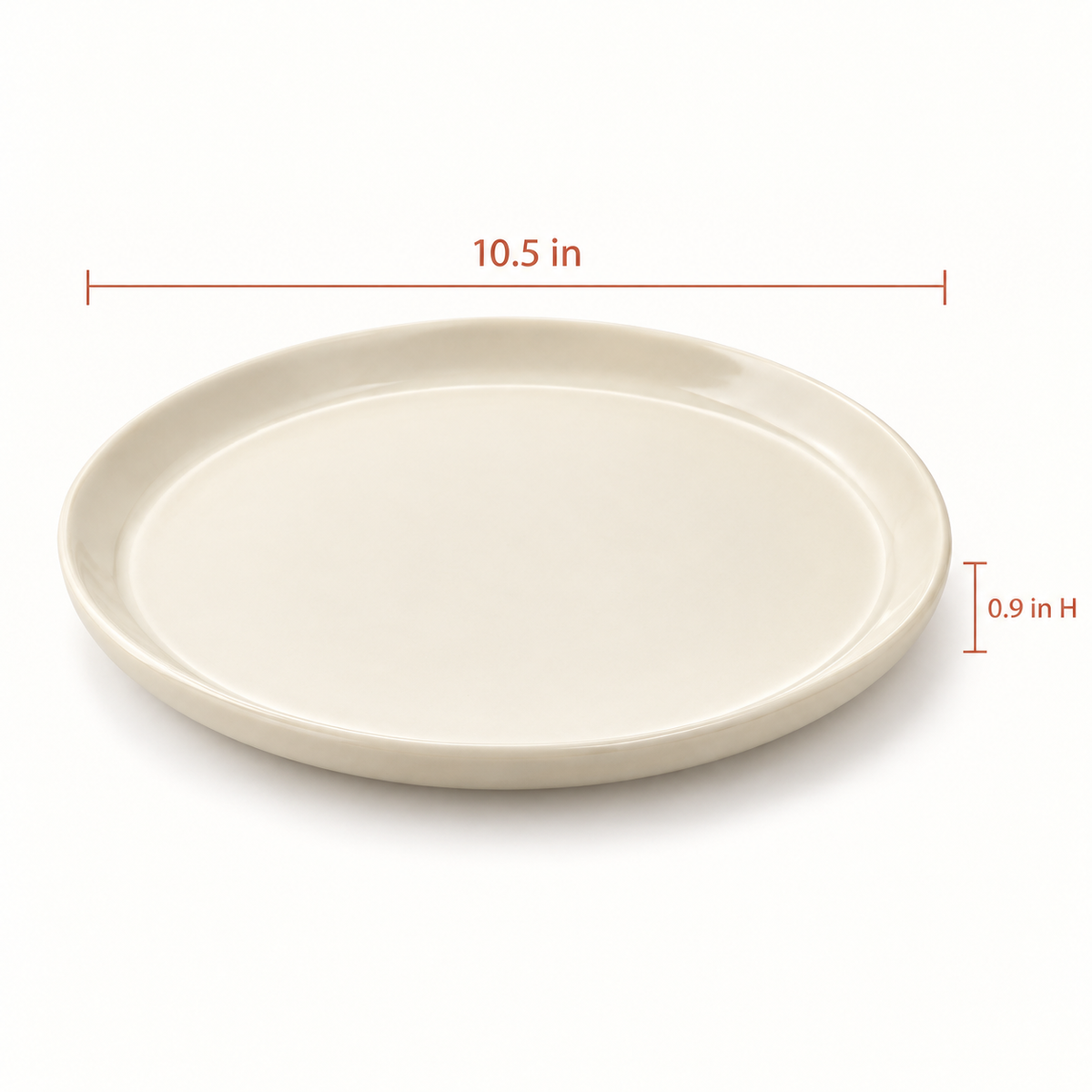 Daily Rim Ceramic Dinner Plate