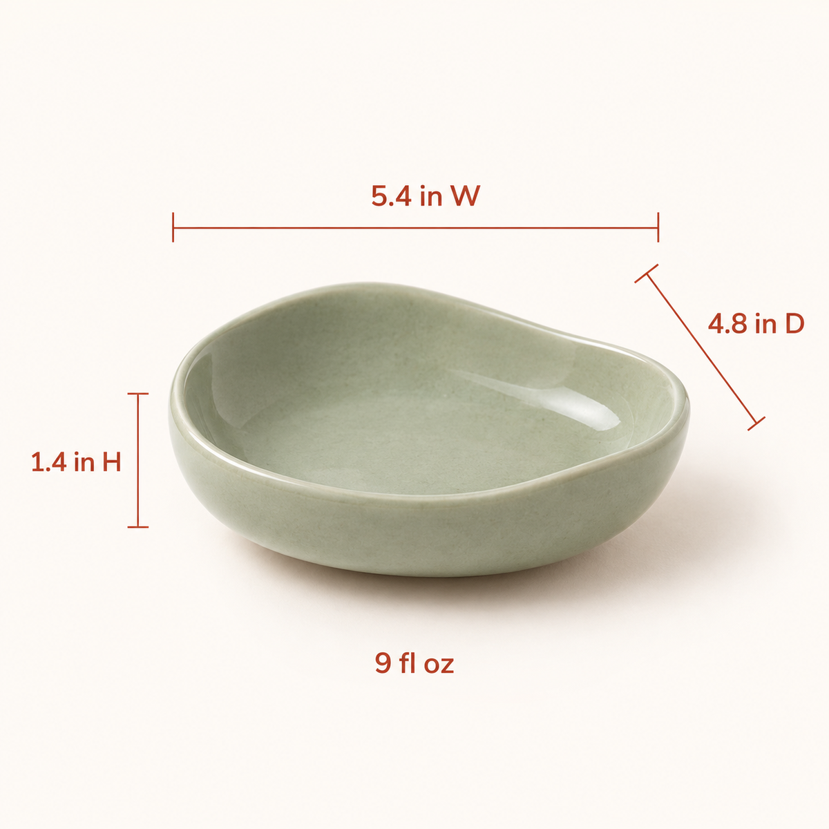 Pebble Ceramic Snack Dish