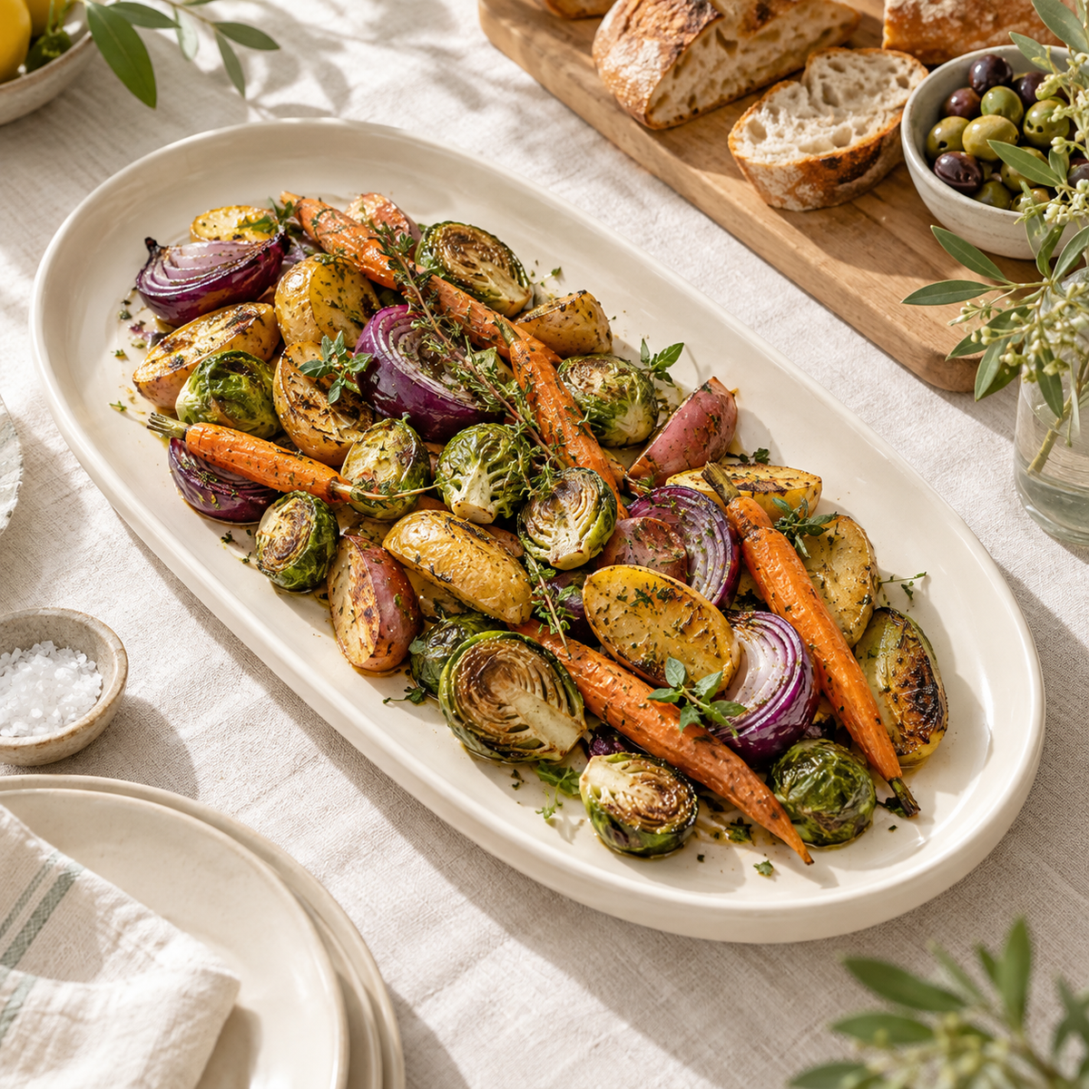 Arc Oval Ceramic Serving Platter