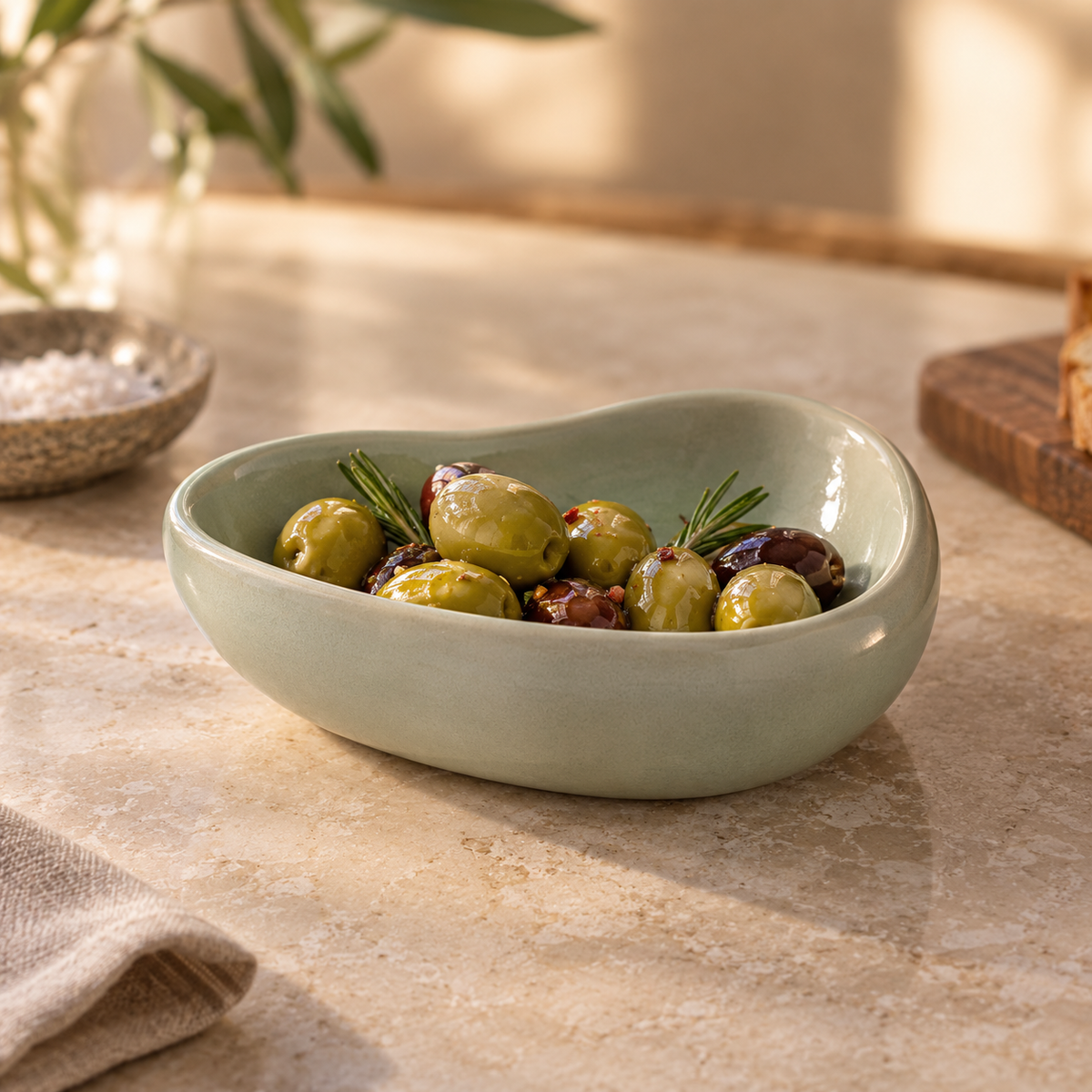 Pebble Ceramic Snack Dish