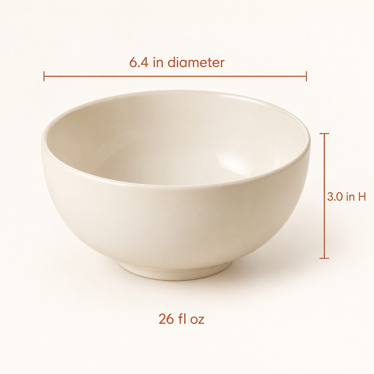 Comfort Curve Ceramic Cereal Bowl