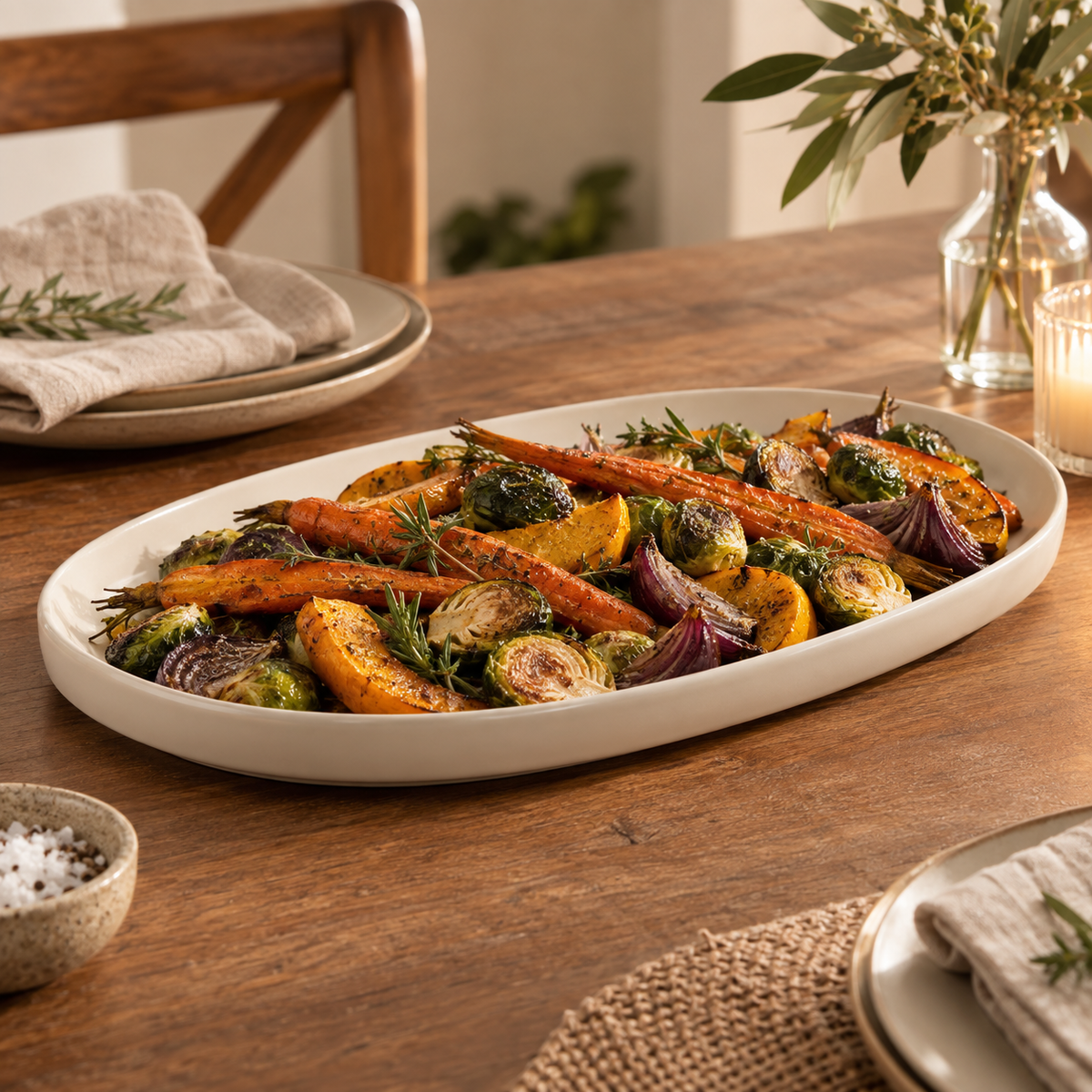 Arc Oval Ceramic Serving Platter