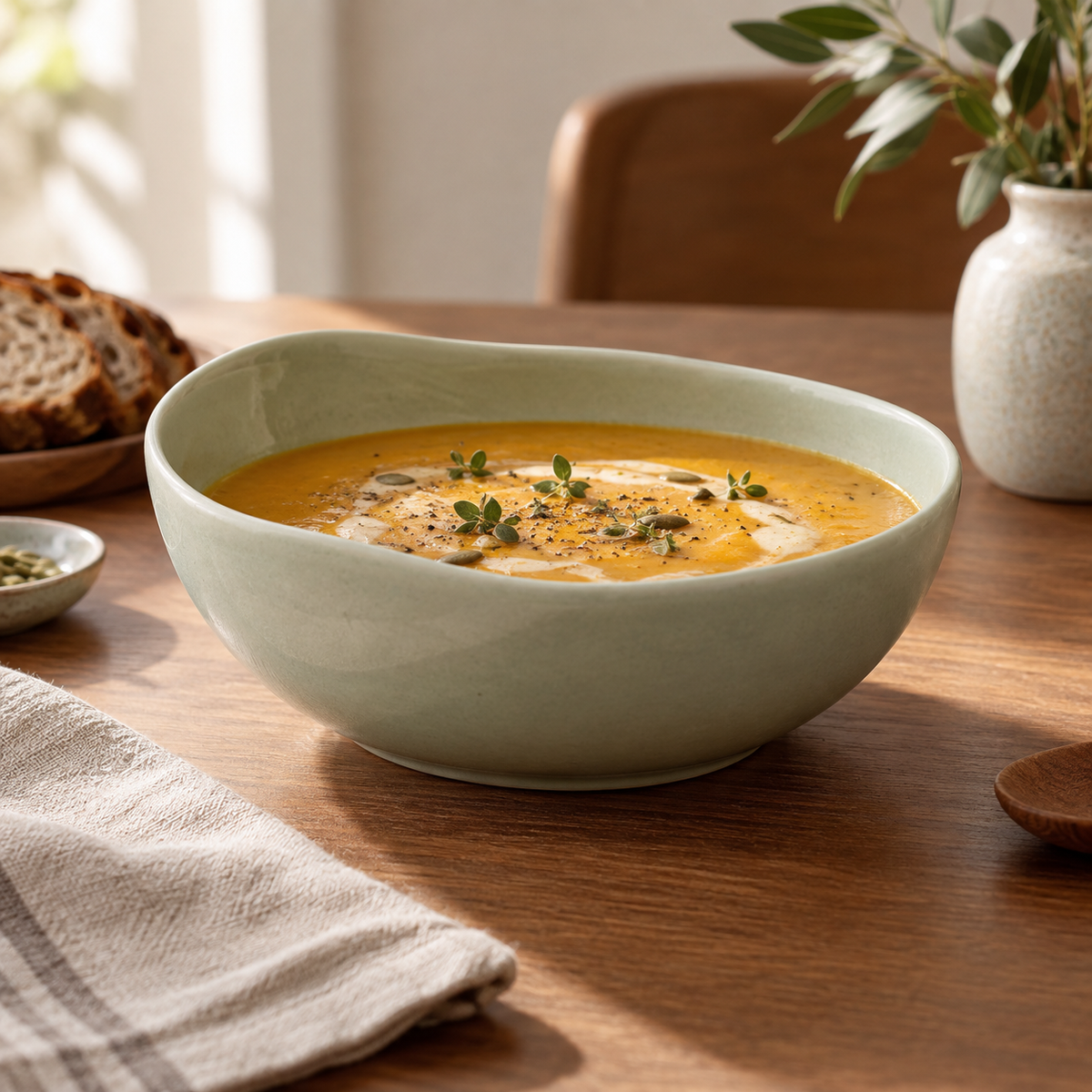 Meadow Curve Ceramic Breakfast Bowl